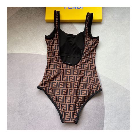 fendi one piece swim|Fendi high waisted bikini.